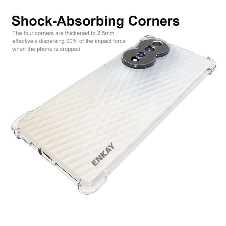 For Honor 80 ENKAY Hat-Prince Clear TPU Shockproof Phone Case by ENKAY
