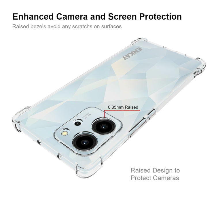 For Honor 80 SE 5G ENKAY Hat-Prince Clear TPU Shockproof Phone Case by ENKAY