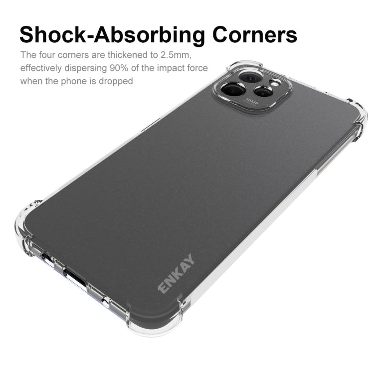 For Huawei Nova Y61 4G ENKAY Hat-Prince Clear TPU Shockproof Phone Case by ENKAY