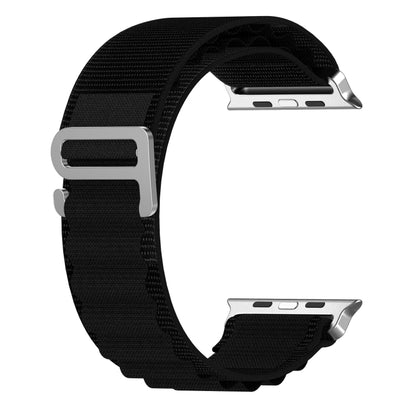 Double Color Nylon Watch Band For Apple Watch Ultra 49mm(Black) by bashfashion