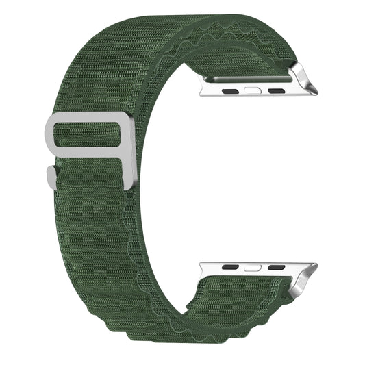 Double Color Nylon Watch Band For Apple Watch Ultra 49mm(Green) by bashfashion