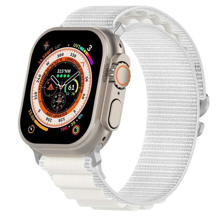Double Color Nylon Watch Band For Apple Watch Ultra 49mm(Starlight) by bashfashion