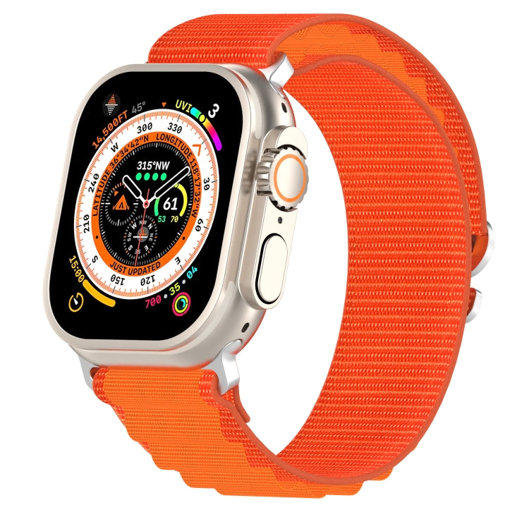Double Color Nylon Watch Band For Apple Watch Series 9&8&7 41mm / SE 3&SE 2&6&SE&5&4 40mm / 3&2&1 38mm(Orange) by bashfashion