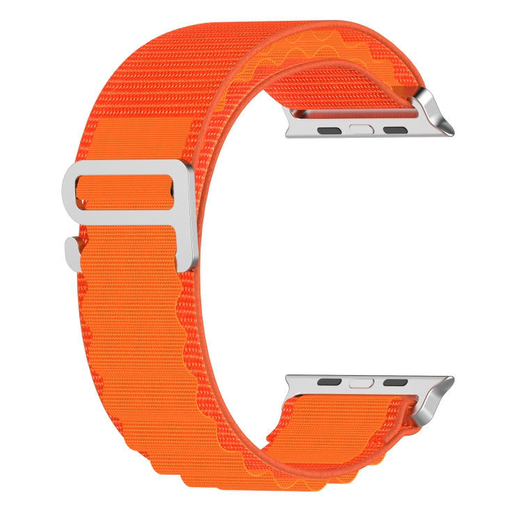 Double Color Nylon Watch Band For Apple Watch Series 9&8&7 41mm / SE 3&SE 2&6&SE&5&4 40mm / 3&2&1 38mm(Orange) by bashfashion