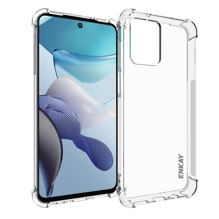 For Motorola Moto G53 5G ENKAY Transparent TPU Shockproof Phone Case by ENKAY
