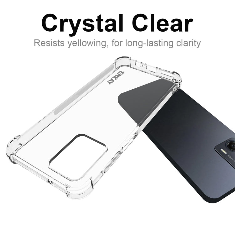 For Motorola Moto G53 5G ENKAY Transparent TPU Shockproof Phone Case by ENKAY
