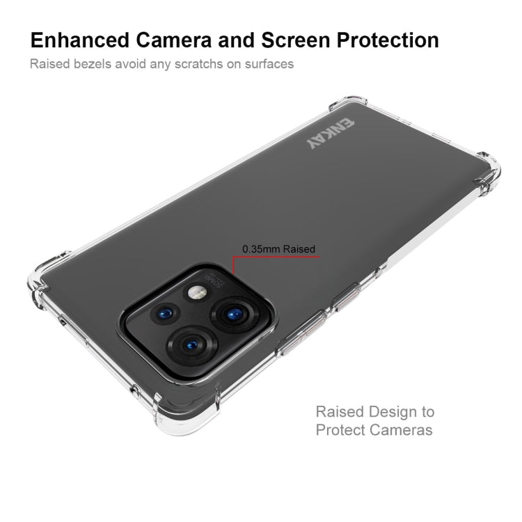 For Motorola Moto X40 5G ENKAY Transparent TPU Shockproof Phone Case by ENKAY