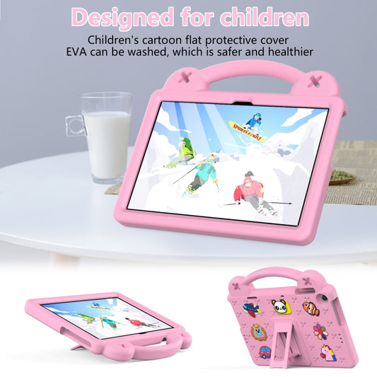 For Lenovo Tab M10 3rd Gen TB328FU / TB328XU 2022 10.1 Handle Kickstand Children EVA Shockproof Tablet Case(Pink) by bashfashion