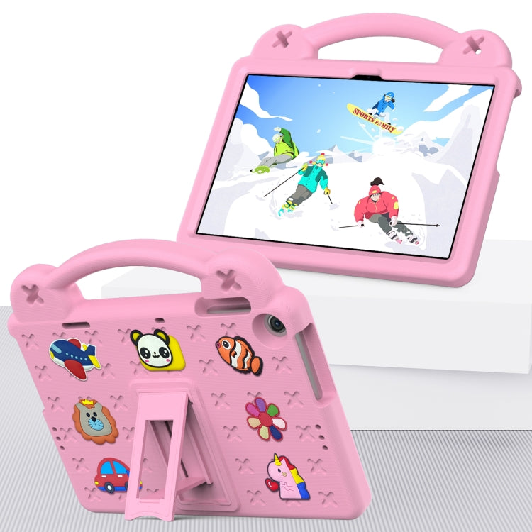 For Lenovo Tab M10 3rd Gen TB328FU / TB328XU 2022 10.1 Handle Kickstand Children EVA Shockproof Tablet Case(Pink) by bashfashion