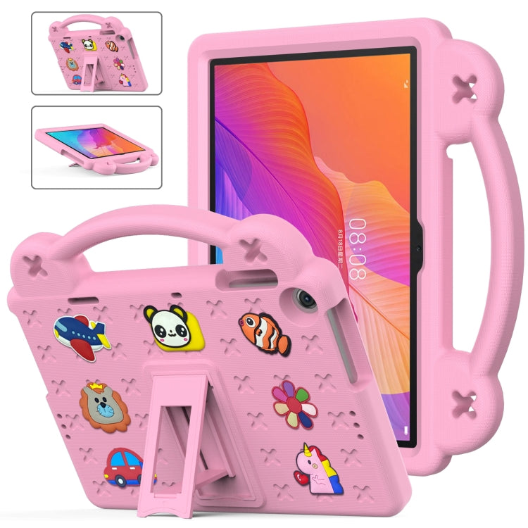 For Huawei Enjoy Tablet 2 10.1 Handle Kickstand Children EVA Shockproof Tablet Case(Pink) by bashfashion