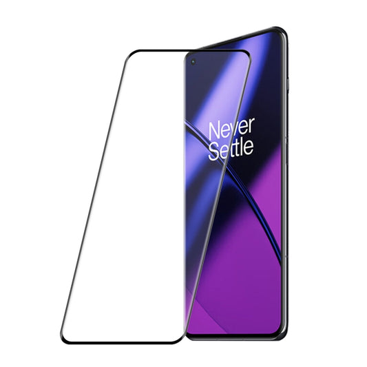 For OnePlus 11 ENKAY Hat-Prince 3D Hot Bending Explosion-proof Full Glue Tempered Glass Film by ENKAY