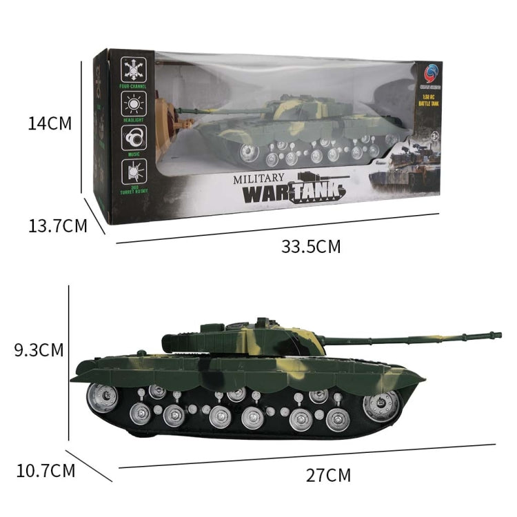 MoFun 369 Remote Control Tank 1:32 Four-way RC Vehicle(Green) by MoFun