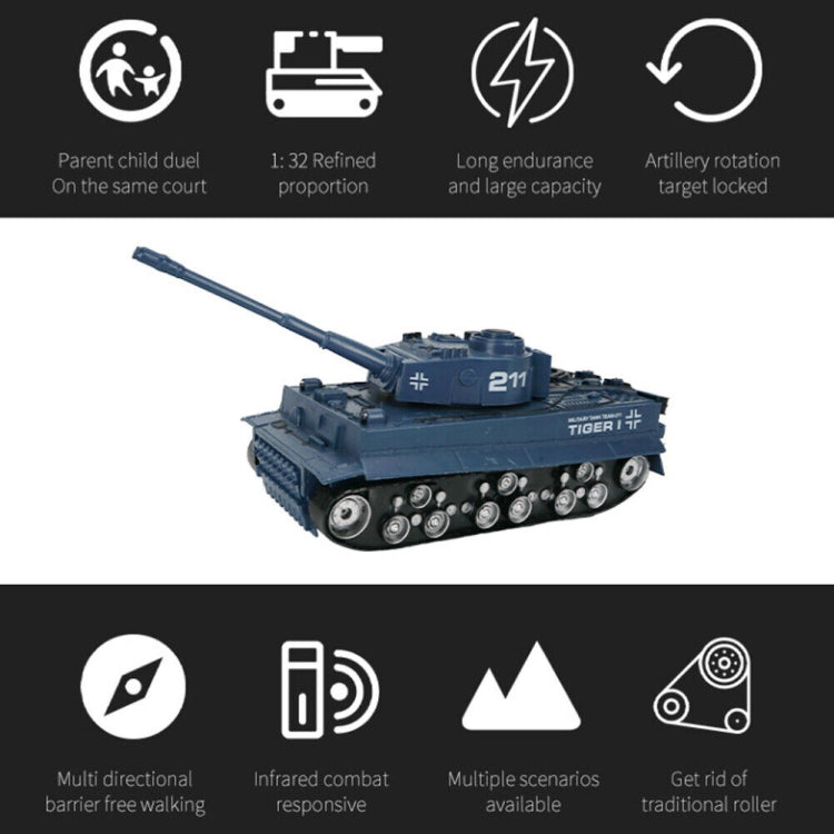 MoFun 369 Remote Control Tank 1:32 Four-way RC Vehicle(Yellow) by MoFun