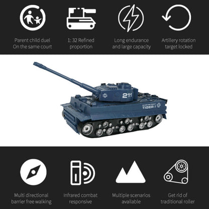 MoFun 369 Remote Control Tank 1:32 Four-way RC Vehicle(Yellow) by MoFun