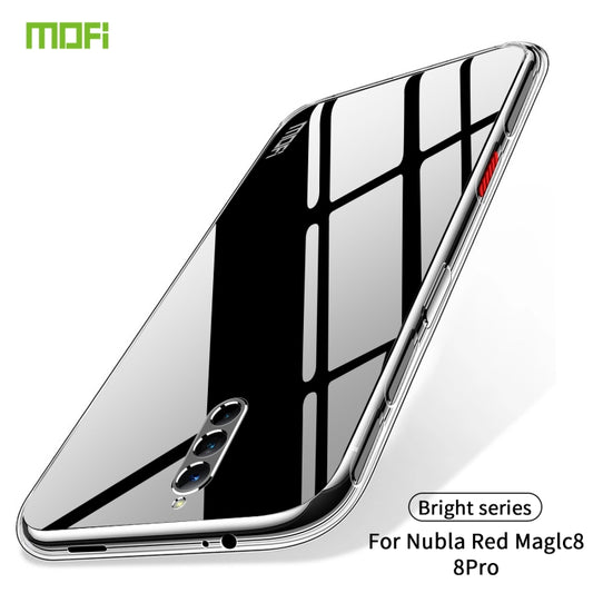 For ZTE Nubia Red Magic 8 / 8 Pro MOFI Ming Series Ultra-thin TPU Phone Case(Transparent) by MOFI