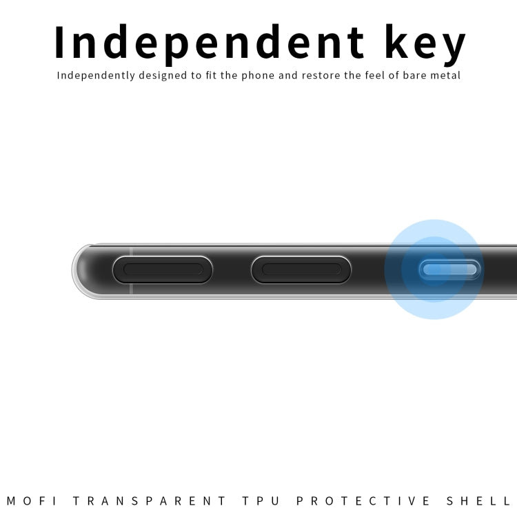 For ZTE Nubia Red Magic 8 / 8 Pro MOFI Ming Series Ultra-thin TPU Phone Case(Transparent) by MOFI