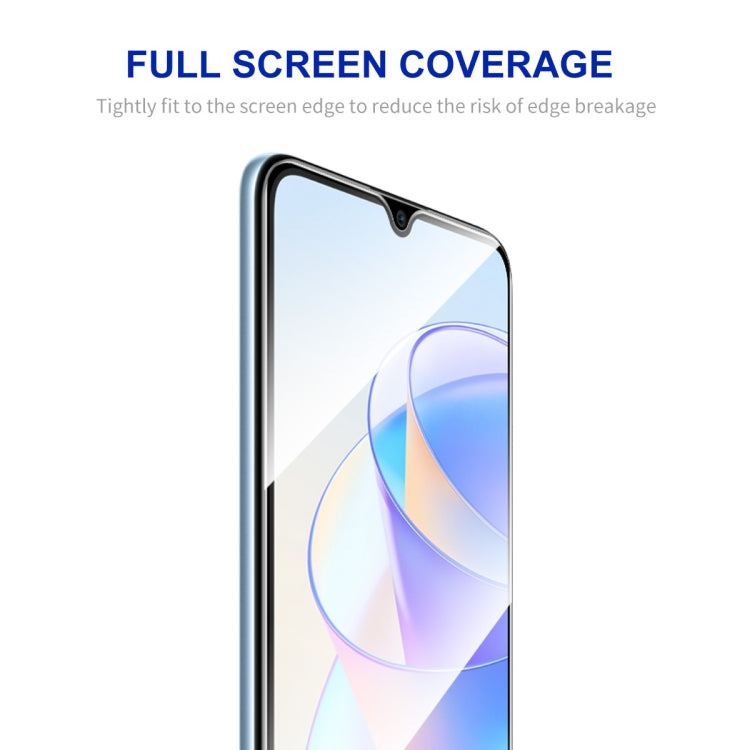 For Honor X7A 4G Global 5pcs ENKAY Hat-Prince Full Glue 0.26mm 9H 2.5D Tempered Glass Full Film by ENKAY
