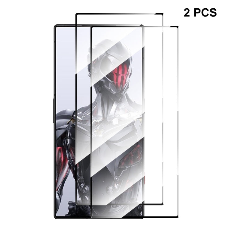 For ZTE Nubia Red Magic 8 Pro / 8 Pro+ 2pcs ENKAY Hat-Prince Full Glue 0.26mm 9H 2.5D Tempered Glass Full Film by ENKAY