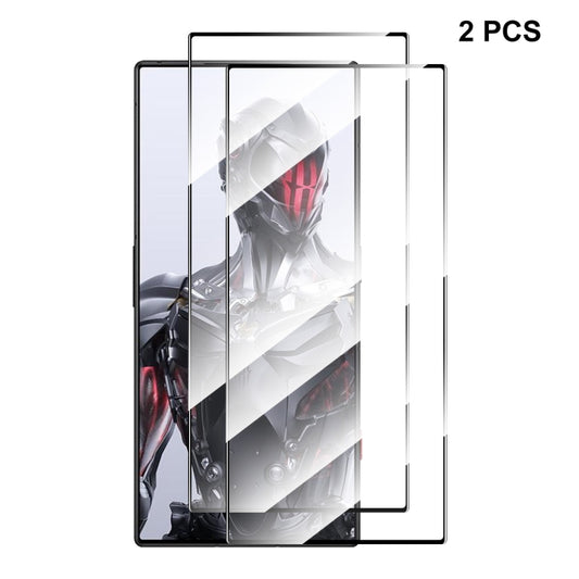 For ZTE Nubia Red Magic 8 Pro / 8 Pro+ 2pcs ENKAY Hat-Prince Full Glue 0.26mm 9H 2.5D Tempered Glass Full Film by ENKAY