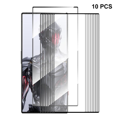 For ZTE Nubia Red Magic 8 Pro / 8 Pro+ 10pcs ENKAY Hat-Prince Full Glue 0.26mm 9H 2.5D Tempered Glass Full Film by ENKAY