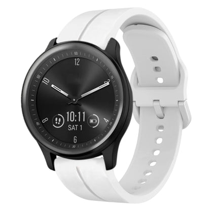 For Garmin Vivomove Sport 20mm Loop Silicone Watch Band(White) by bashfashion