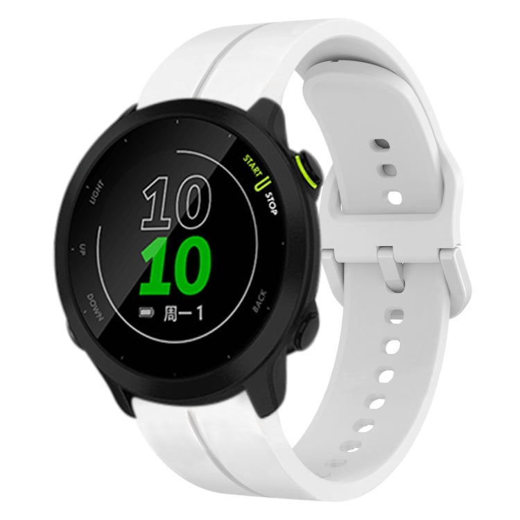 For Garmin Forerunner 158 20mm Loop Silicone Watch Band(White) by bashfashion