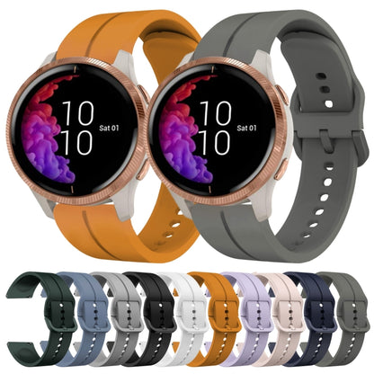 For Garmin Venu 20mm Loop Silicone Watch Band(White) by bashfashion