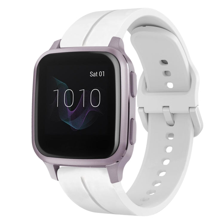 For Garmin Venu SQ 20mm Loop Silicone Watch Band(White) by bashfashion
