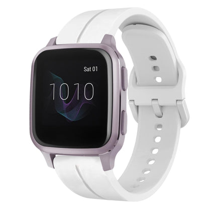 For Garmin Venu SQ 20mm Loop Silicone Watch Band(White) by bashfashion