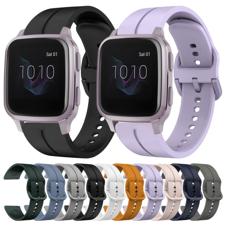 For Garmin Venu SQ 20mm Loop Silicone Watch Band(White) by bashfashion