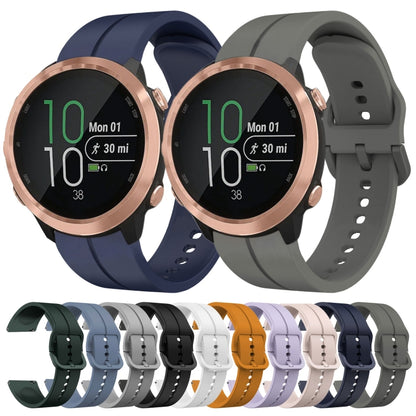 For Garmin Forerunner 645 Music 20mm Loop Silicone Watch Band(White) by bashfashion