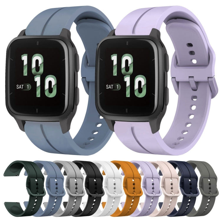 For Garmin Forerunner Sq2 20mm Loop Silicone Watch Band(White) by bashfashion