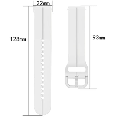 For Garmin Forerunner 255 Music 22mm Loop Silicone Watch Band(White) by bashfashion