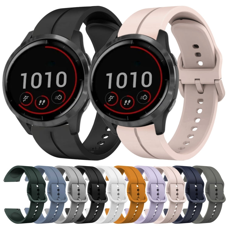 For Garmin Vivoactive4 22mm Loop Silicone Watch Band(White) by bashfashion