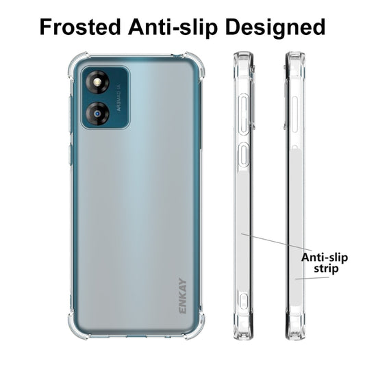 For Motorola Moto E13 4G ENKAY Hat-Prince Clear TPU Shockproof Phone Case by ENKAY