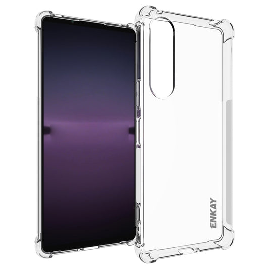 For Sony Xperia 1 V ENKAY Hat-Prince Clear TPU Shockproof Phone Case by ENKAY