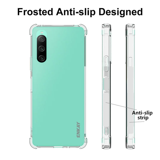 For Sony Xperia 10 V ENKAY Hat-Prince Clear TPU Shockproof Phone Case by ENKAY