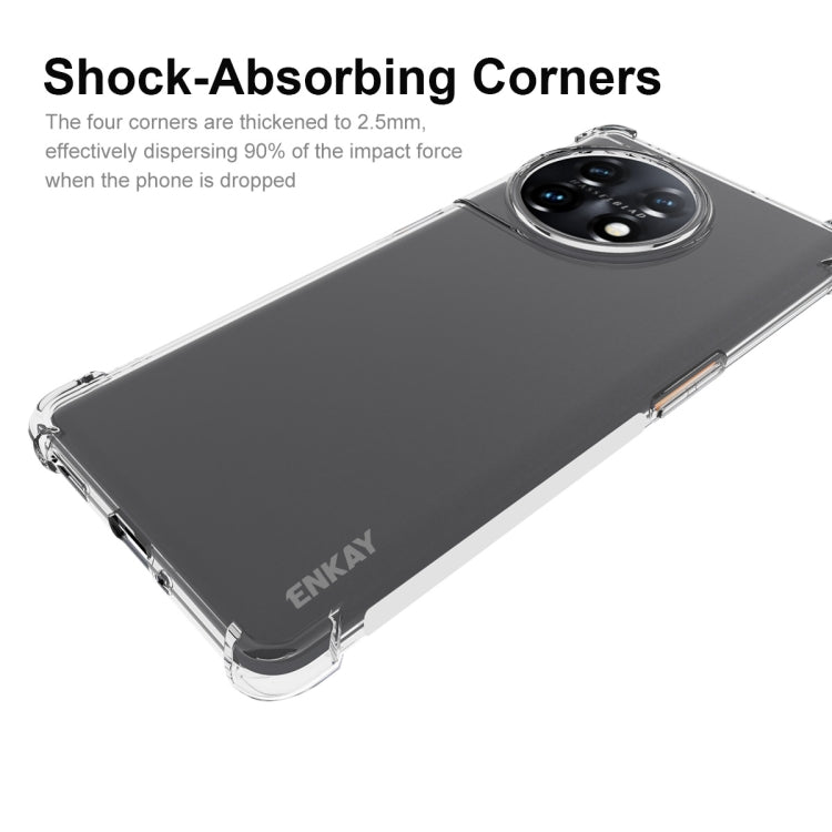 For OnePlus 11R 5G Global ENKAY Hat-Prince Clear TPU Shockproof Phone Case by ENKAY