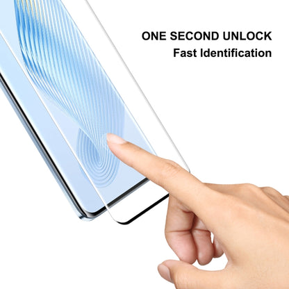 For Honor Magic5 ENKAY 3D Hot Bending Edge Glue Tempered Glass Full Film with Lens Film by ENKAY