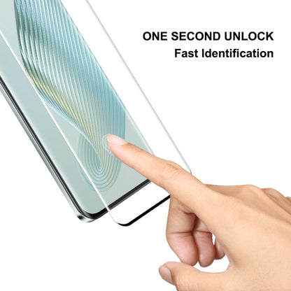 For Honor Magic5 Pro ENKAY 3D Hot Bending Edge Glue Tempered Glass Full Film with Lens Film by ENKAY