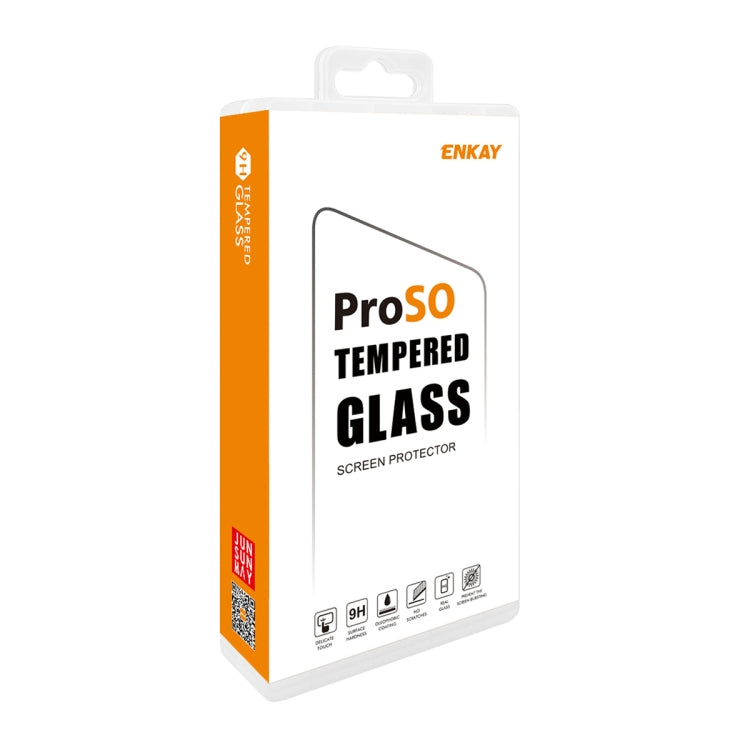 For Honor Magic5 Pro 5pcs ENKAY 3D Hot Bending Edge Glue Tempered Glass Full Film with Lens Film by ENKAY
