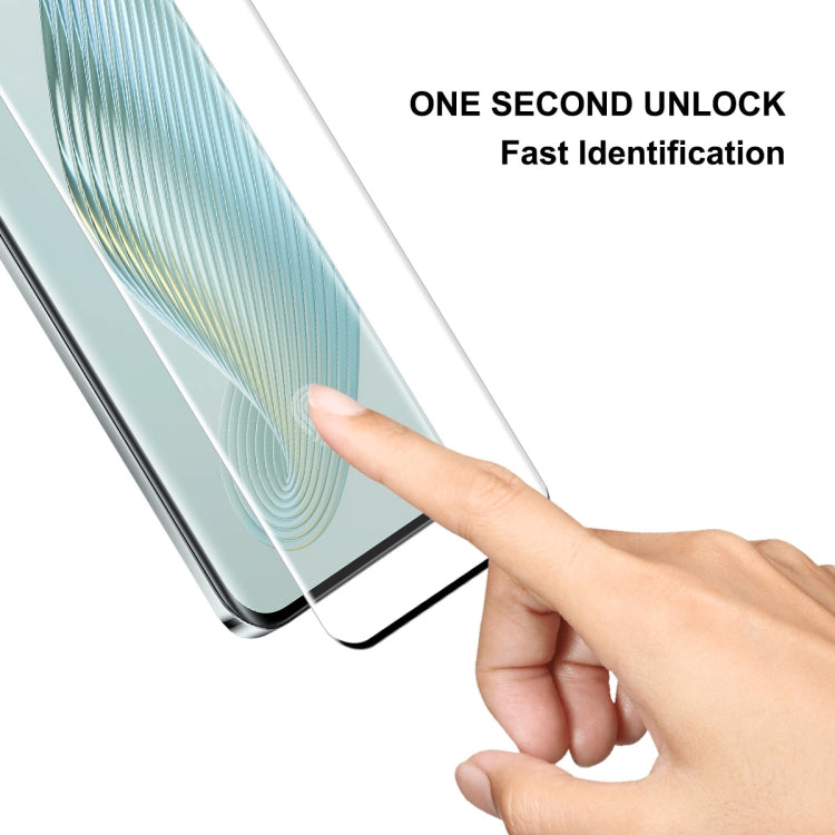 For Honor Magic5 Pro 5pcs ENKAY 3D Hot Bending Edge Glue Tempered Glass Full Film with Lens Film by ENKAY