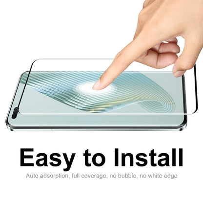 For Honor Magic5 Pro 5pcs ENKAY 3D Hot Bending Edge Glue Tempered Glass Full Film with Lens Film by ENKAY