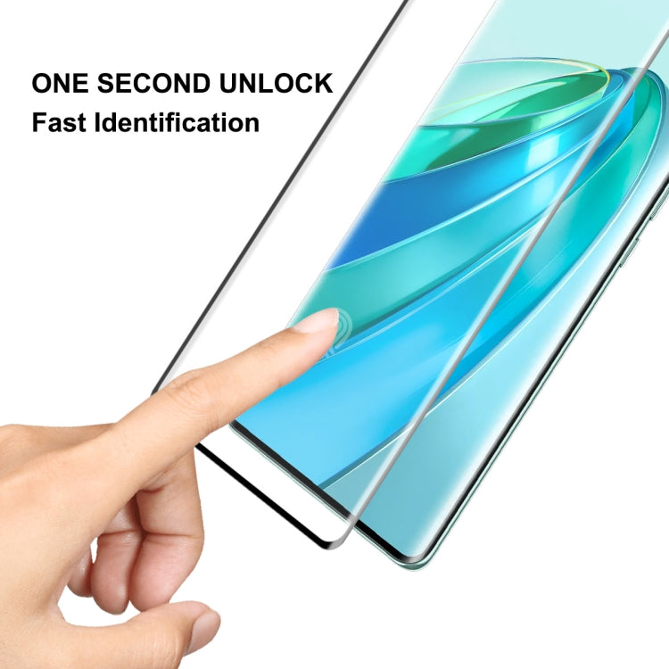 For Honor X9A / Magic5 Lite 5pcs ENKAY 0.26mm 3D Hot Bending Tempered Glass Full Film with Lens Film by ENKAY