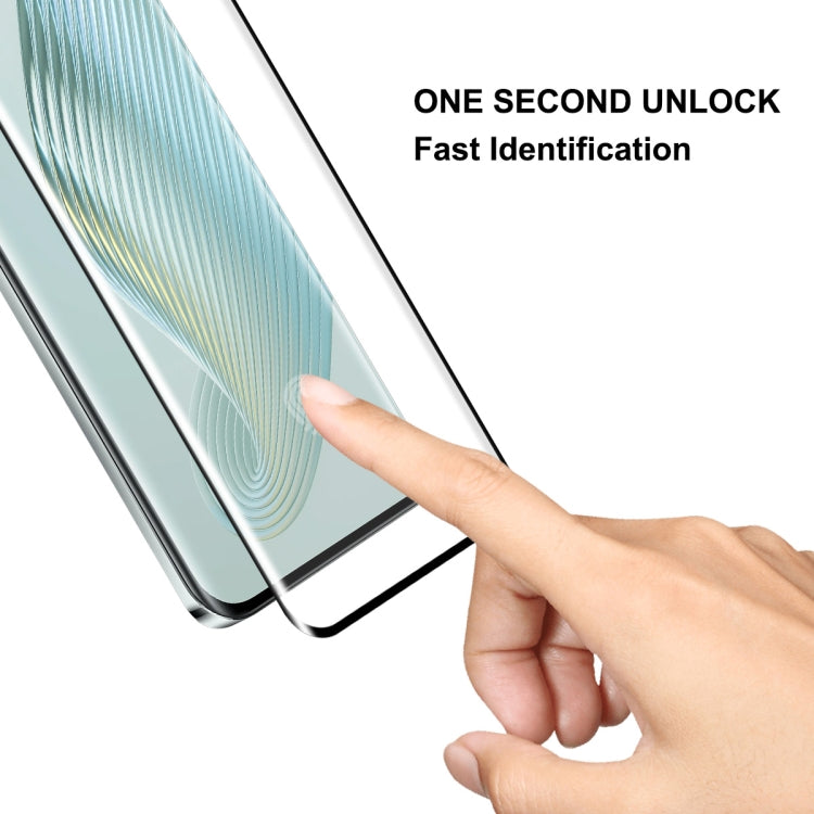 For Honor Magic5 Pro 5pcs ENKAY 0.26mm 3D Hot Bending Tempered Glass Full Film with Lens Film by ENKAY