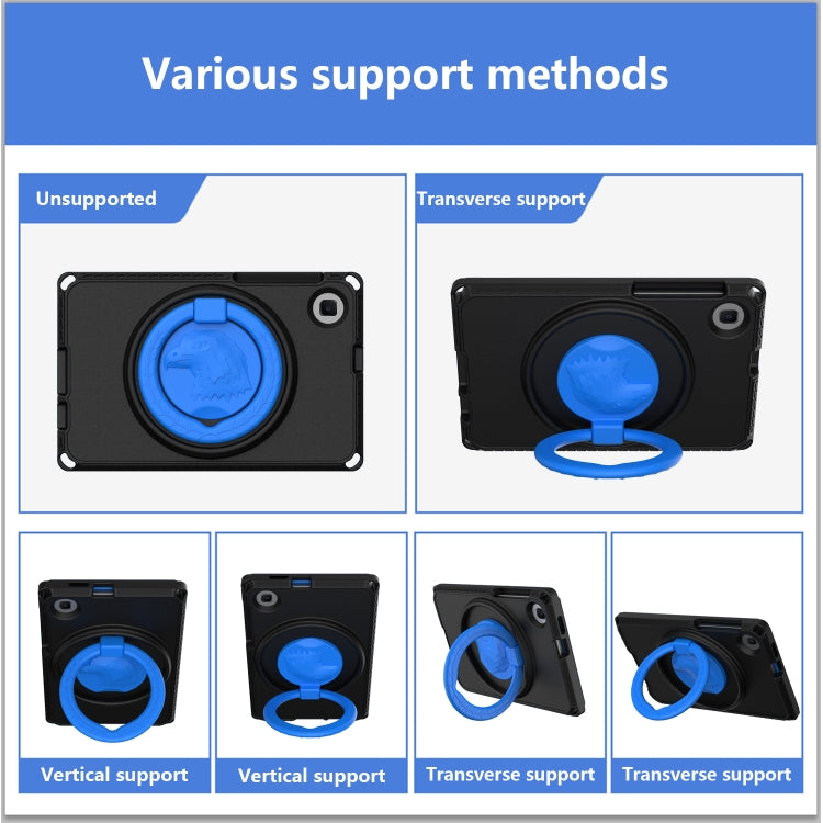 For Samsung Galaxy Tab A7 Lite T220/T225 2020 EVA Hybrid PC Shockproof Tablet Case with Frame(Black) by bashfashion