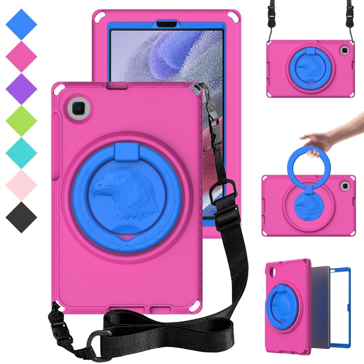 For Samsung Galaxy Tab A7 Lite T220/T225 2020 EVA Hybrid PC Shockproof Tablet Case with Frame(Rose Red) by bashfashion