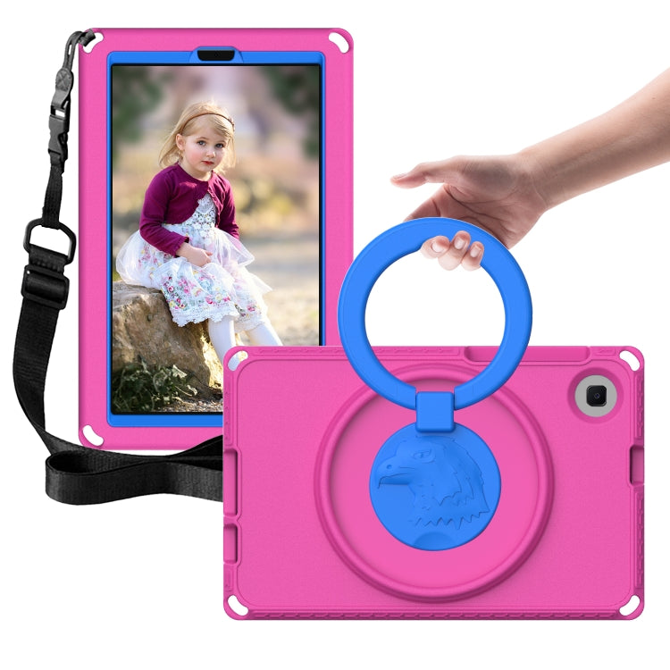 For Samsung Galaxy Tab A7 Lite T220/T225 2020 EVA Hybrid PC Shockproof Tablet Case with Frame(Rose Red) by bashfashion