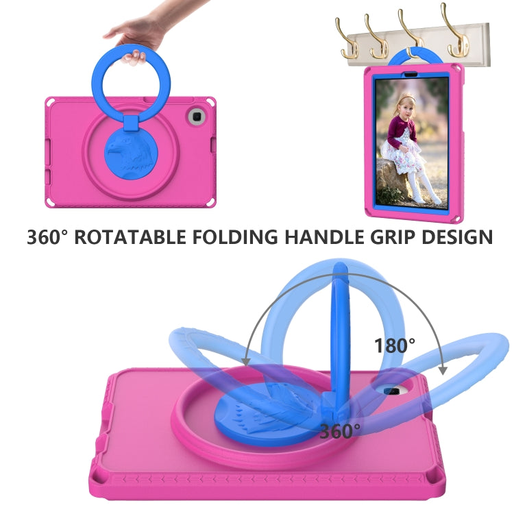 For Samsung Galaxy Tab A7 Lite T220/T225 2020 EVA Hybrid PC Shockproof Tablet Case with Frame(Rose Red) by bashfashion