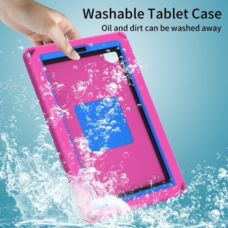For Samsung Galaxy Tab A7 Lite T220/T225 2020 EVA Hybrid PC Shockproof Tablet Case with Frame(Rose Red) by bashfashion